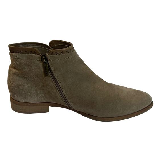 Italeau Miralda Brown Suede Ankle Booties - Picture 3 of 10